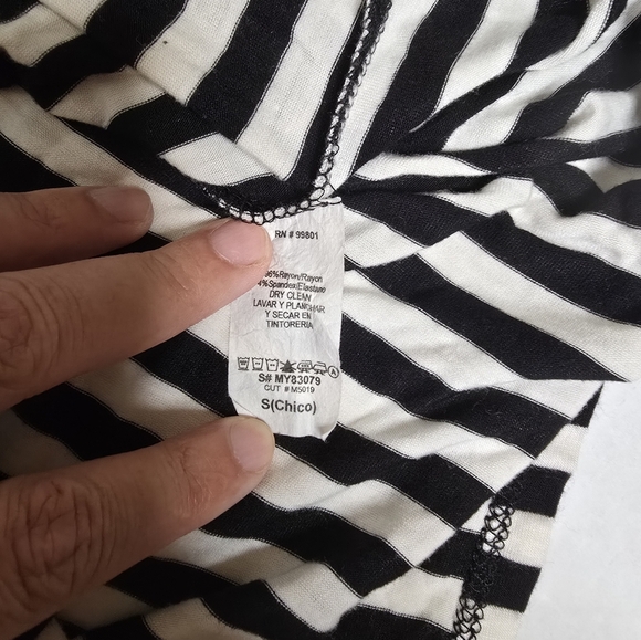 Striped Bodycon Mini Dress With Back Cutout - Picture 2 of 3